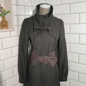 Mackage Grey/Green Wool Coat